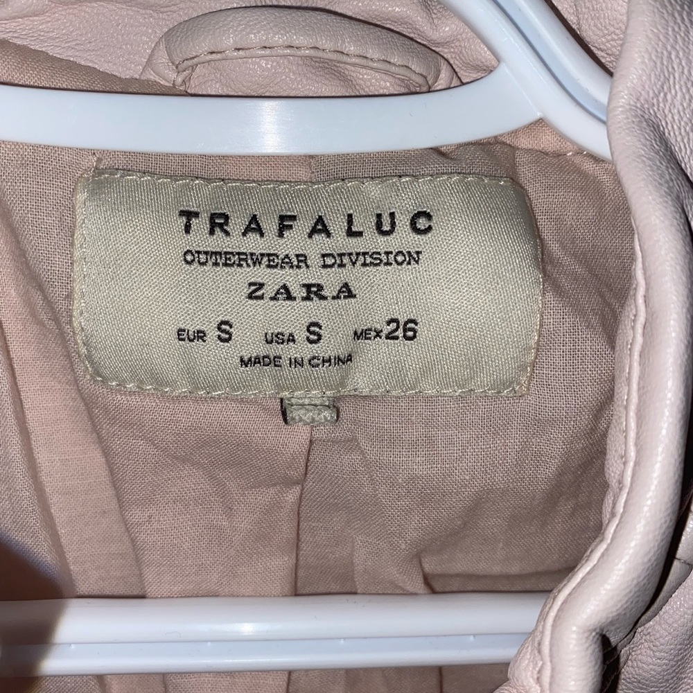 Pink Zara leather jacket - Picture 2 of 3